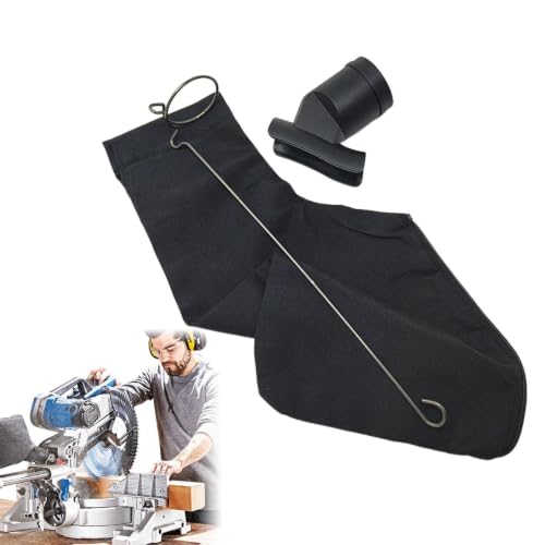 Table Saw Dust Collector Bag - Wired Adjustable, Lightweight Dust Bag, Wood - color: Round Bottom Air Outlet + Dust Bag + Wire