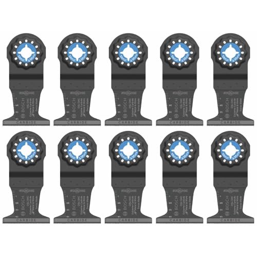 Bosch OSL134C-10 Carbide Plunge Cut Blades for Multi-Tool CV18DBL (10-Pack) - size: 1-3/4 in