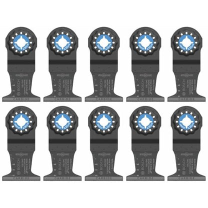 Bosch OSL134C-10 Carbide Plunge Cut Blades for Multi-Tool CV18DBL (10-Pack) - size: 1-3/4 in