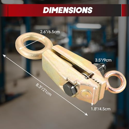 Professional 5 Ton 2-Way Auto Body Repair Clamp Kit 3PCS