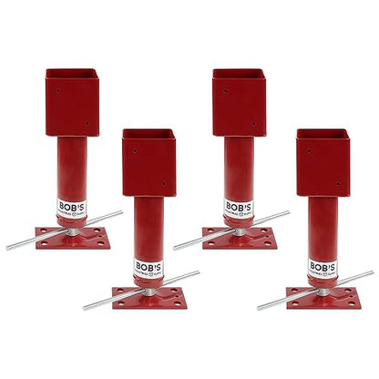 BISupply Screw Jack Post 4 Pack - Temporary House Jacks for Leveling 4x4 Crawlspace Basement Shore Beams - size: 4 Pack
