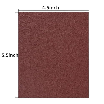100 PCS 1/4 Sheet Sandpaper for Palm Sander 4.5" x 5.5" Sandpaper Sheets 120 Grit Hook and Loop Sandpaper Aluminum Oxide 1/4 Sandpaper Sheets Sanding Blocks for Metal, Woodworking (120 Grit) - size: 120 Grit