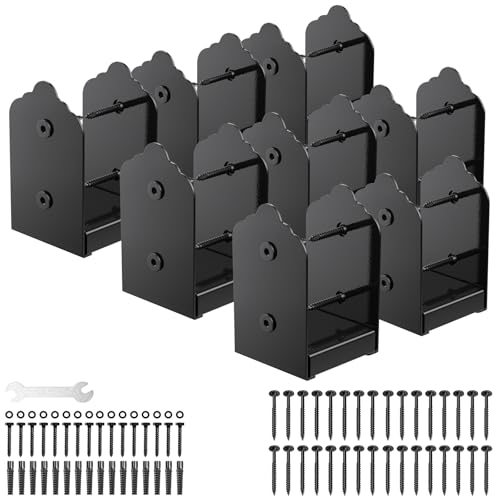 4x4 Post Base, 4Pcs Stainless Steel Adjustable Post Anchor Bracket - size: 4x4