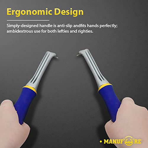 MANUFORE Carbide Paint Scraper with 2" Double-edged Tungsten Steel Blade - size: 2in carbide scraper