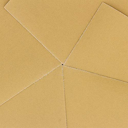Dura-Gold Premium 1/4 Sheet Gold Sandpaper Sheets, 320 Grit (Box of 25) - size: 320-Grit