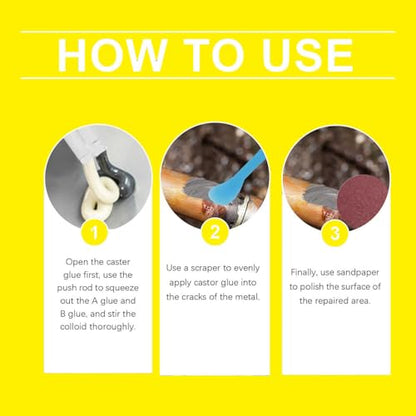 2pcs Strong Foundry Glue for Metal Enhanced Casting Glue Metal Repair G-LUE Heavy Duty for Me-tal Plastic Ceramic Wood Bonds Steel Aluminum