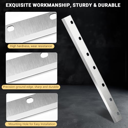 13" Laminate Flooring & Siding Replacement Blade, Compatible with Norske Tools NMAP002, 2100009, Cuts Fiber Cement Board, Engineered Wood, Vinyl Siding, Silver(Oval Hole) - color: Silver - Oval Hole