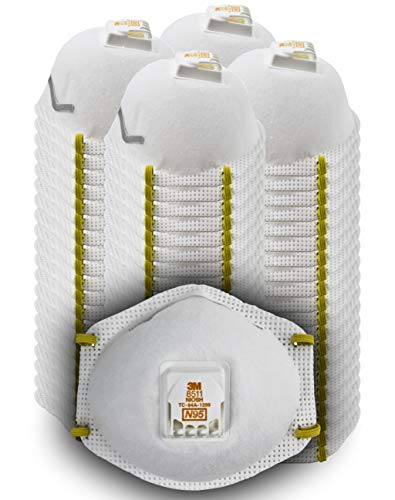 3M Particulate Disposable Respirator 8511, N95, Pack of 80, NIOSH Approved