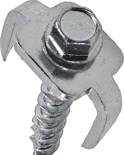 Hillman Fence Post Screws, #12 x 1-1/2in, 75 Pack, Silver