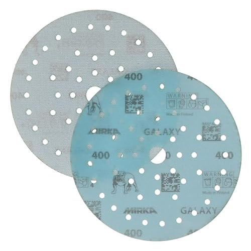 Mirka Galaxy Multifit 6 Inch Ceramic Discs, 400 Grit, Hook & Loop, 50 Pack - size: Grit 400