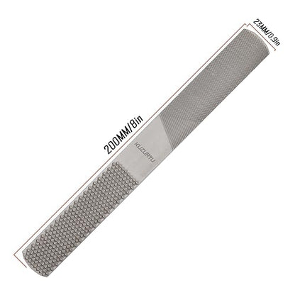 Woodworking File Set: A 4-piece set of high-quality high-carbon steel hand files, including a round file, a half-round flat file, and a needle file, suitable for sharpening woodworking and metal tools