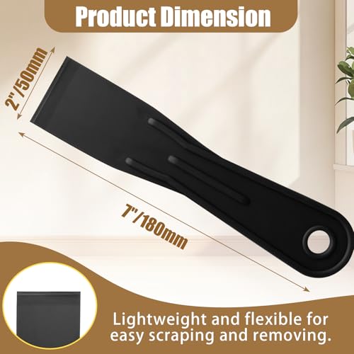 Flexible Plastic Putty Knife Set, Scraper for Spackling