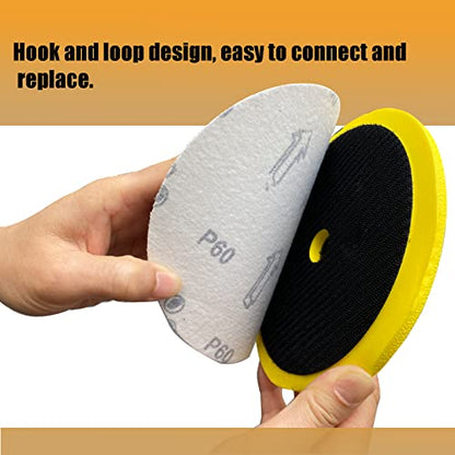 40 Pcs 7-Inch 40 Grit Hook and Loop Sanding Discs Sandpaper for Random Orbit Sander - style: 40Grit