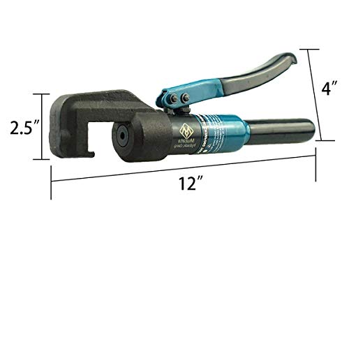 Muzata Cable Railing Crimping Tool Hydraulic Crimper with Wire Cutter CK12