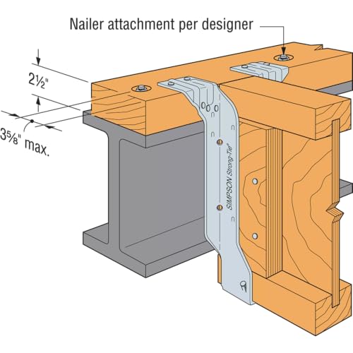 Simpson Strong-Tie ITS2.06/16 ITS Galvanized Top-Flange Joist Hanger for 2 in. x 16 in. Engineered Wood (Pack of 25)