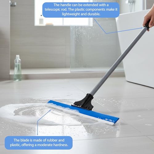 2 Pack 24 Inches Epoxy Floor Squeegees Notched Squeegee for Self Leveling Cement Urethane Epoxy Floor Tools - size: 24 Inches