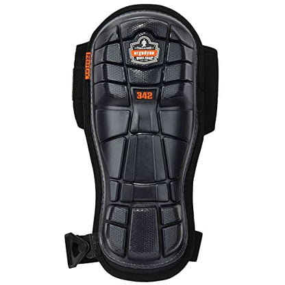 Ergodyne - 18442 ProFlex 342 Professional Knee Pads, Protective Extra Long Cap, Injected Gel Padded Technology, Adjustable Straps, Black