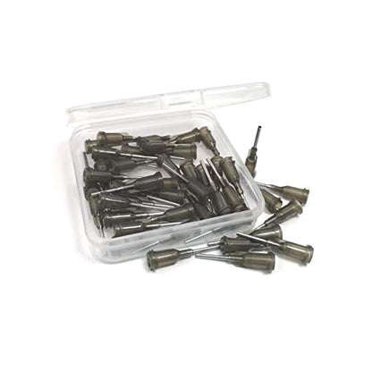 16 Gauge 0.5in Blunt Tip Dispensing Syringe Needle, Gray 50 PCS - style: 16GAx1/2＂