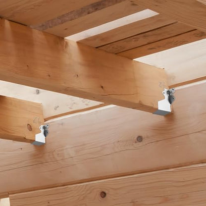 50 Pcs LU24 2X4 Joist Hanger Tie Brackets 18 Gauge Galvanizing Face Mount Joist Hangers for Wood Hurricane Ties Widely Applicable Rafter Tie - size: 50 Pcs 2x4, style: Galvanized Joist Hanger