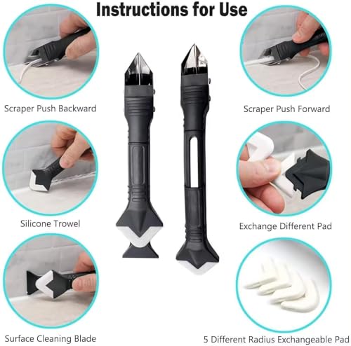 Caulking Gun，Smooths No-drip Silicone and Caulking Tools