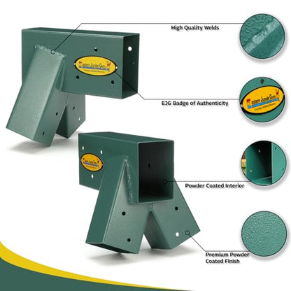 Eastern Jungle Gym Easy 1-2-3 A-Frame Swing Set Bracket, Green - style: A-Frame Swing Set Bracket