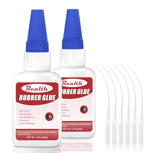 Realth Rubber Glue 30g 2 Pack Fast-Drying Strong - size: 60g, style: Rubber Glue