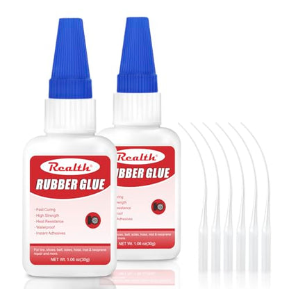 Realth Rubber Glue 30g 2 Pack Fast-Drying Strong - size: 60g, style: Rubber Glue
