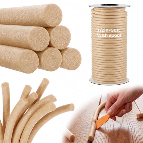 MotiMind Foam Backer Rod for Gap, 1/2 Inch X 50 ft, Sandy, 1 Roll - color: Sandy, size: 1/2 Inch X 50 ft