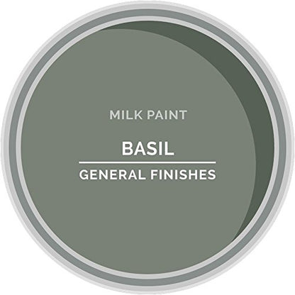 General Finishes Water Based Milk Paint, 1 Quart, Basil - color: Basil, size: 32 Fl Oz (Pack of 1)