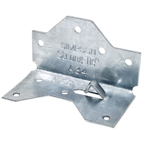 Simpson Strong-Tie A34 1-7/16 in. x 2-1/2in. Galvanized Framing Angle (20 Count)