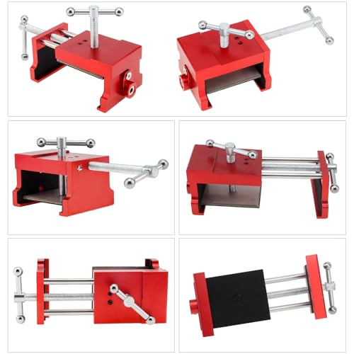 4 Pcs Cabinet Clamps, Cabinetry Clamps Cabinet Face Frame Clamps Cabinet Installation Clamps Cabinet Tools with 4 Felt Pads, Handy Woodworking Punching, Cabinets, Drawer Installation