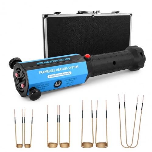 Induction Heater Bolt Removal, 1200W Induction Bolt Heater Tool with 8 Coils, Heat Stripped Bolt Remove for Rusted Nuts, Screws (Blue) - color: Blue