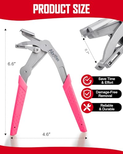 Car Clip Pliers, Panel Clip Removal Tool for Plastic Fasteners,Rose Red - color: Rose Red