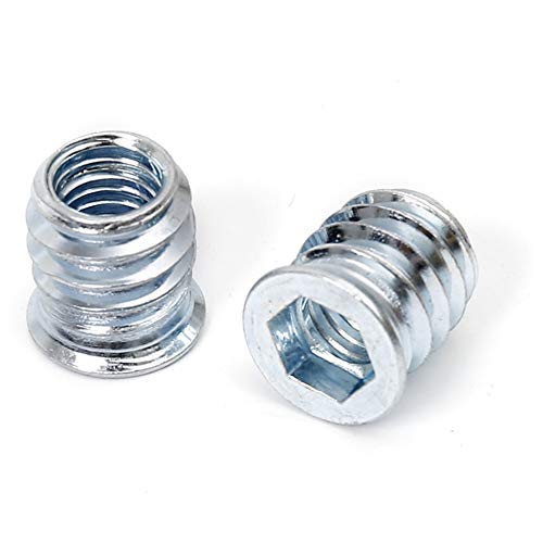 5/16-18 Threaded Inserts for Wood 15mm Length Furniture Screw in Threaded Insert Nuts 40 Pieces - size: 5/16-18 x 15mm*40pcs