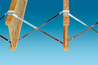 Simpson Strong-Tie TB27 Tension Bridging - 27 in., Heavy Duty 20-Gauge Steel Construction, Zinc Galvanized Finish, 7 Nail Holes for Flexible Installation