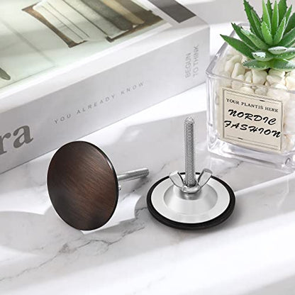 LEIFIDE 2 Pcs Kitchen Sink Faucet Hole Cover, Bronze - color: Bronze