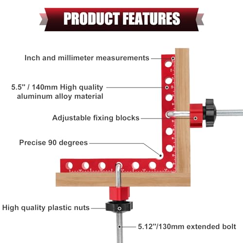 KACOLA 90 Degree Corner Clamps for Woodworking