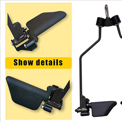 Adjustable Lat Pull down Bar, Cable Machine Attachments for Gym, Home Gym Fitness T-bar Row Pulldown Attachments, Lat Pull Down Machine Wide Grip Neutral Grip Handle - color: SP-B08
