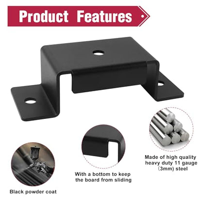 12pcs Trailer Stake Pocket Bracket for 2x4 Post,Trailer Rail Brackets - size: 12