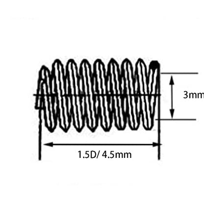 M3 x 0.5mm x 1.5D Helicoil Wire Inner Thread Inserts, Coiled Wire Helical Screws, 304 Stainless Steel, Metric, 100Pcs - size: M3*0.5*1.5d