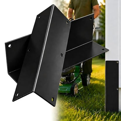 Stainless Steel Vinyl Siding Corner Guards- 2 Pack 11.8x3.4x3.4 Cap Trim - color: Black