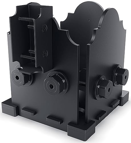 OZCO Post Base Kit with Single Rail Saddle, 6in x 6in, 1 Kit, Black - size: 6x6, style: Laredo Sunset, Single Rail Saddle