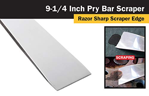 Titan 11509 9-1/4-Inch Stainless Steel Pry Bar Scraper - size: 9-1/4"