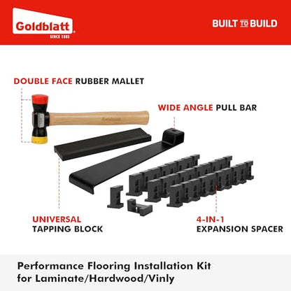 Goldblatt Laminate Flooring Tools, Professional Wood LVP Installation Kit