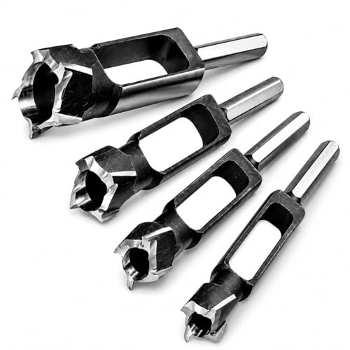 Wood Tenon Dowel Plug Cutter 5Pcs Set Tenon Cutter Plug Maker Woodworking Drill Bit - size: 5pcs set