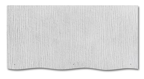 GAF WeatherSide Purity Wavy Fiber-Cement Siding Shingles (12x24) 18 Bundle| Fire Resistant & Safe with No Asbestos| Easy to Install with Pre-Primed Textured Surface|Durable with Distinct Design - size: Wavy Bundle