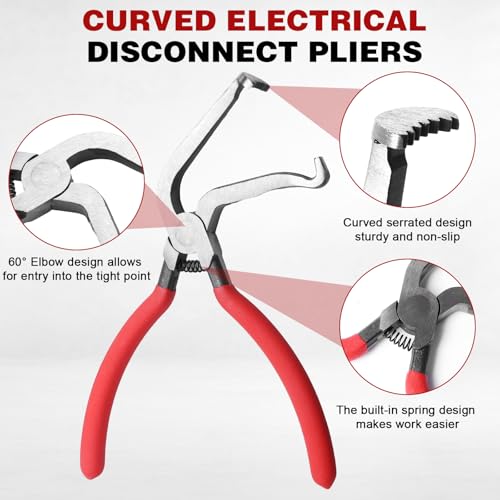 3PCS Electrical Disconnect Pliers, Automotive Connector Removal Tool Set - style: 3 Pcs Set
