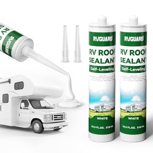 RVGUARD RV Roof Sealant, 2 Pack, 10.3oz, Self-Leveling RV Sealant - size: 2 Pack