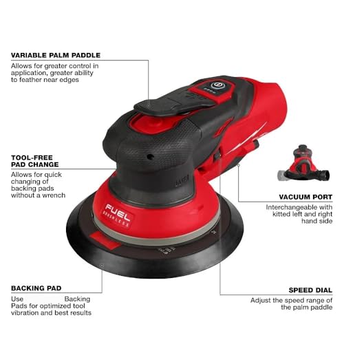 New 2584-20 Power Random Orbit Sanders for Milwaukee M12 FUEL 6" Random Orbital Sander 3/32" - Bare Tool