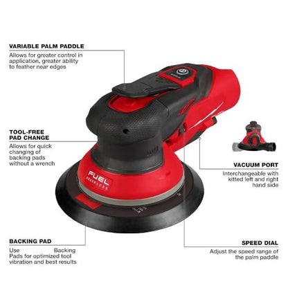 New 2584-20 Power Random Orbit Sanders for Milwaukee M12 FUEL 6" Random Orbital Sander 3/32" - Bare Tool